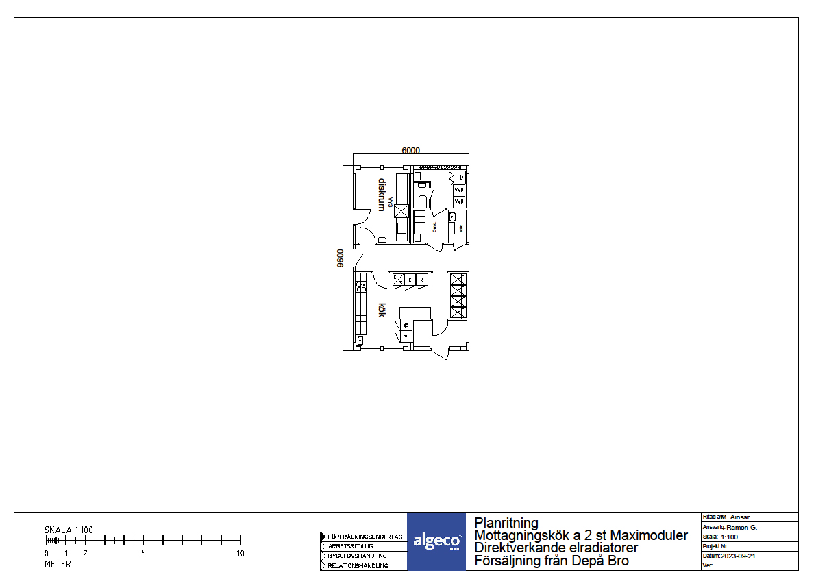 Algeco - Ritning kök